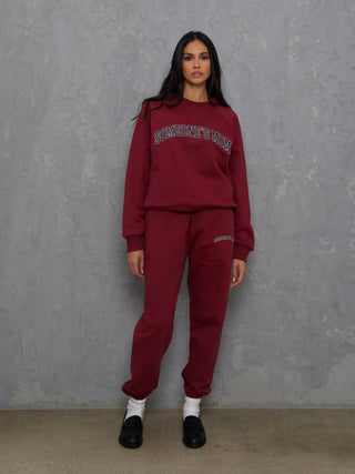 Cotton Fleece Crewneck Sweatshirt Varsity