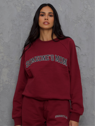 Cotton Fleece Crewneck Sweatshirt Varsity