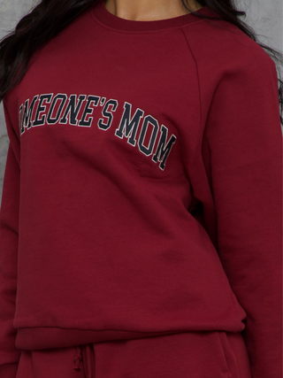 Cotton Fleece Crewneck Sweatshirt Varsity