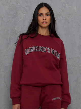 Cotton Fleece Crewneck Sweatshirt Varsity