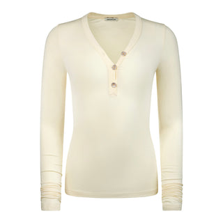 Lux Lounge Sparkle Button Top Long Sleeve